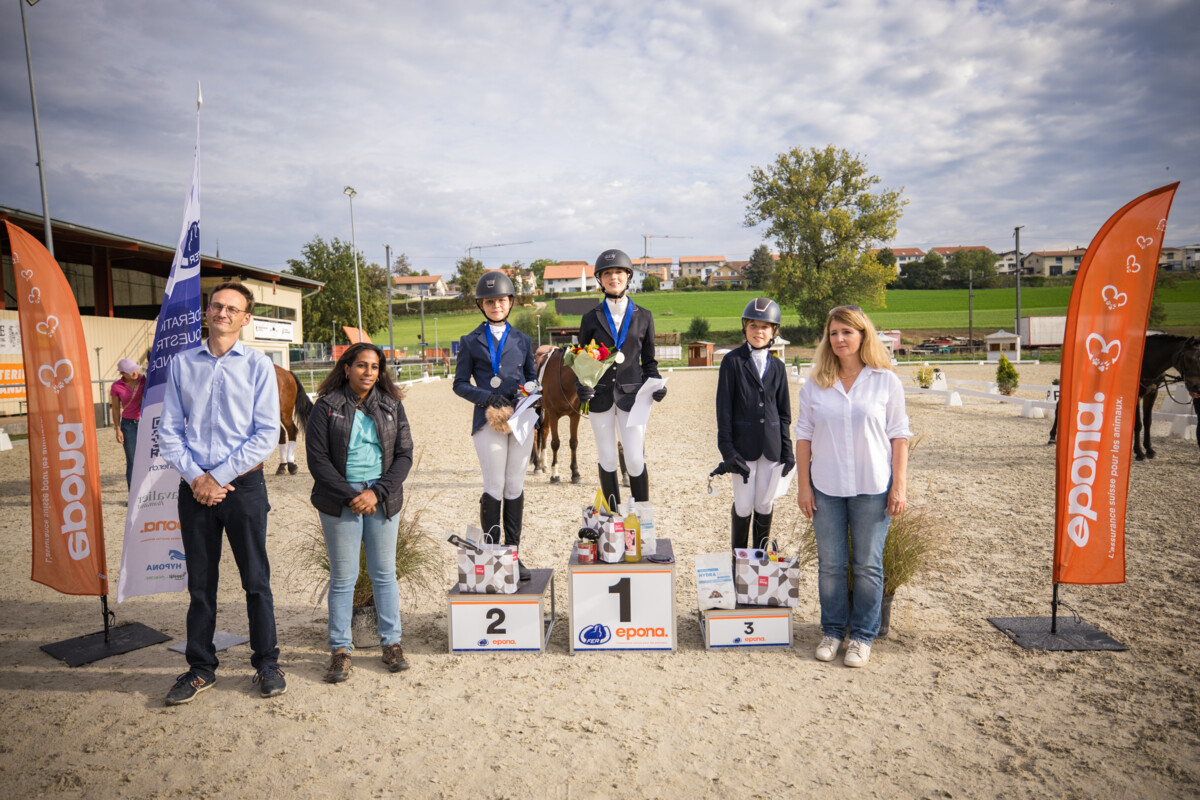 Journées de la Jeunesse - Finales romandes - Podium Dressage pour débutants