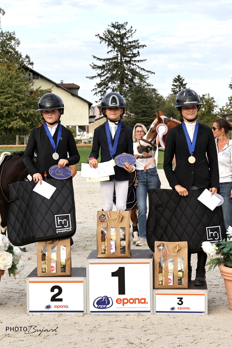 Championnat romand de Saut 2026 - Podium Poneys ABC