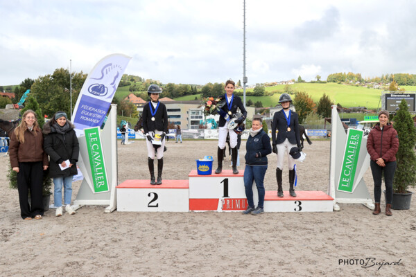 Championnat romand de Saut 2025 - Podium Juniors N